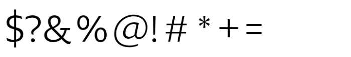 Leksikal Sans Light Font OTHER CHARS