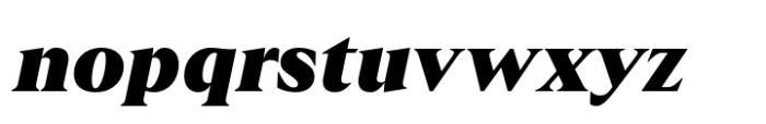 Leksikal Serif Black Italic Font LOWERCASE