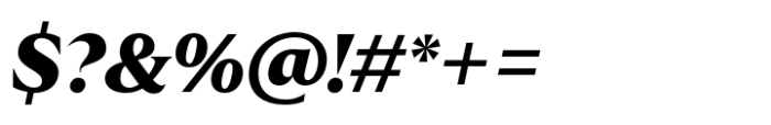 Leksikal Serif Extra Bold Italic Font OTHER CHARS