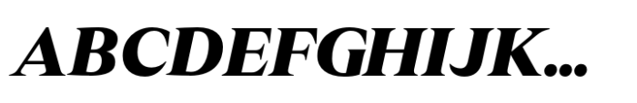 Leksikal Serif Extra Bold Italic Font UPPERCASE