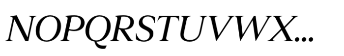 Leksikal Serif Italic Font UPPERCASE