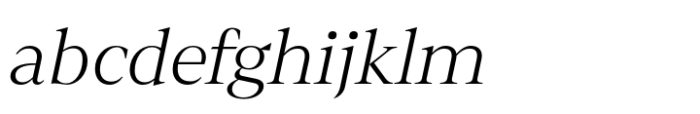 Leksikal Serif Light Italic FONT