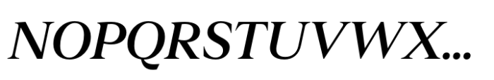 Leksikal Serif Medium Italic Font UPPERCASE