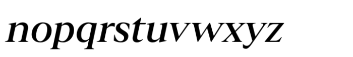 Leksikal Serif Medium Italic Font LOWERCASE
