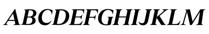 Leksikal Serif Semi Bold Italic Font UPPERCASE