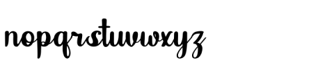 Lelliany Regular Font LOWERCASE