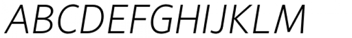 Lemance Light Italic Font UPPERCASE