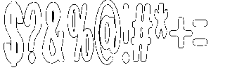 Lemola Outline Font OTHER CHARS