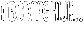 Lemola Outline Font UPPERCASE