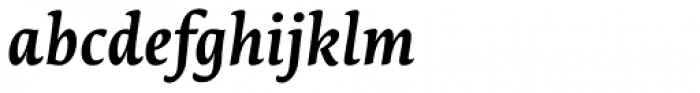 Lemon Serif Bold Italic Font LOWERCASE
