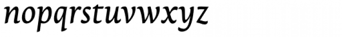 Lemon Serif Italic Font LOWERCASE