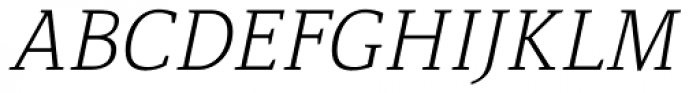 Lenga Light Thin Italic Font UPPERCASE