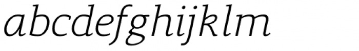 Lenga Light Thin Italic Font LOWERCASE