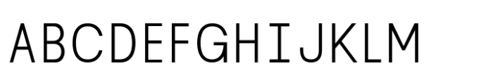 Lenia Mono Regular Font UPPERCASE