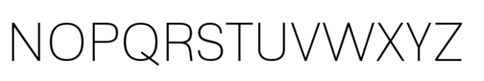 Lenia Sans Thin Font UPPERCASE