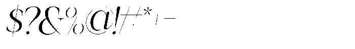 Lenkiro Italic Font OTHER CHARS