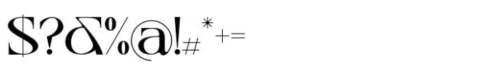 Lentra Display Font OTHER CHARS
