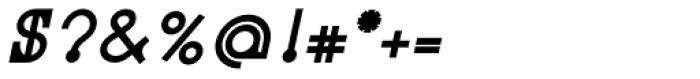 Leonardian Bold Italic Font OTHER CHARS