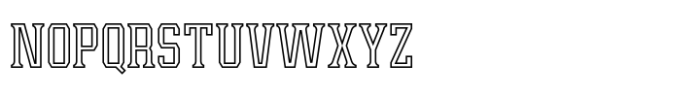 Leophard Outline Font UPPERCASE
