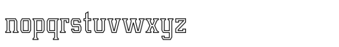 Leophard Outline Font LOWERCASE