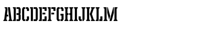 Leophard Stencil Font UPPERCASE
