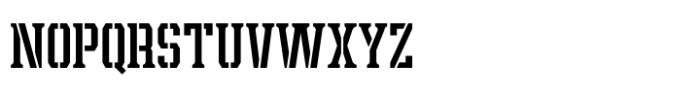 Leophard Stencil Font UPPERCASE