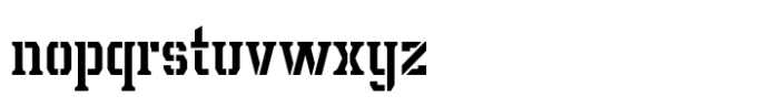 Leophard Stencil Font LOWERCASE