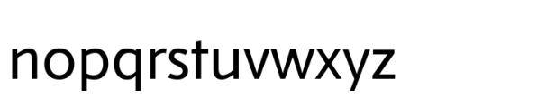 Leopoldo Sans Regular Font LOWERCASE