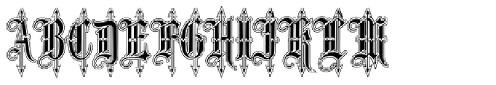 Leothric Lined Medium Font UPPERCASE