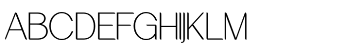 Lepston Thin Font UPPERCASE