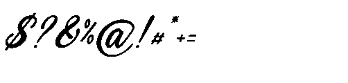 Lerafina Rumored Italic Font OTHER CHARS