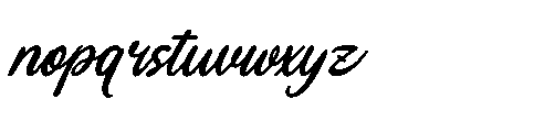 Lerafina Rumored Italic Font LOWERCASE