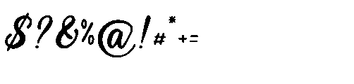 Lerafina Rumored Regular Font OTHER CHARS