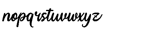 Lerafina Rumored Regular Font LOWERCASE