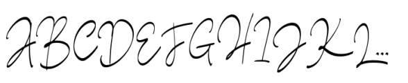 Lerased Signature Font UPPERCASE