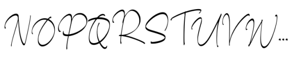 Lerased Signature Font UPPERCASE