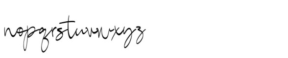 Lerased Signature Font LOWERCASE