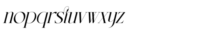 Lermith Italic Font LOWERCASE