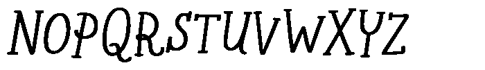 Les Memoires Bold Font UPPERCASE