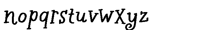 Les Memoires Bold Font LOWERCASE