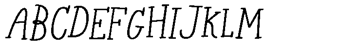 Les Memoires Regular Font UPPERCASE