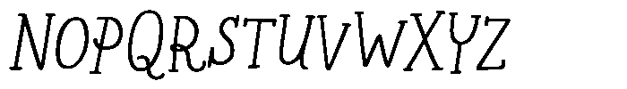 Les Memoires Regular Font UPPERCASE