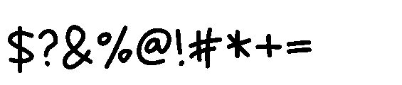 Leslie Crayon Bold Font OTHER CHARS