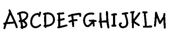 Leslie Crayon Bold Font UPPERCASE