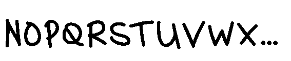 Leslie Crayon Bold Font UPPERCASE