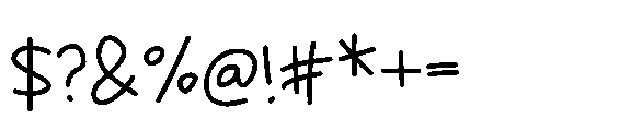 Leslie Crayon Regular Font OTHER CHARS