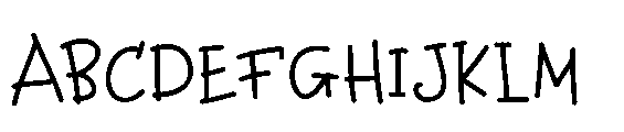 Leslie Crayon Regular Font UPPERCASE
