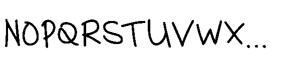 Leslie Crayon Regular Font UPPERCASE