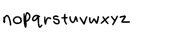 Leslie Crayon Regular Font LOWERCASE