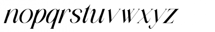 Lessa Light Italic Font LOWERCASE